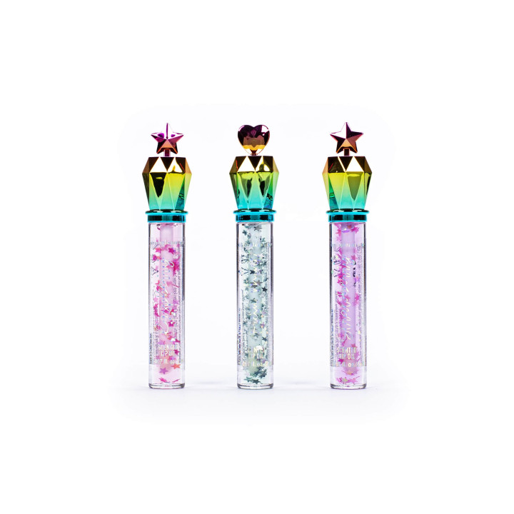 Coffret 3 huiles pour les lèvres+confettis DREAM POP, 3 senteurs