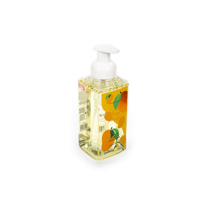 PROMO Distributeur de savon mains moussant 520ml FEELING FRUITY, senteur mangue