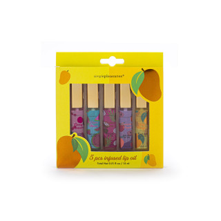 PROMO Coffret 5 baumes lèvres infusés FEELING FRUITY, 5 senteurs