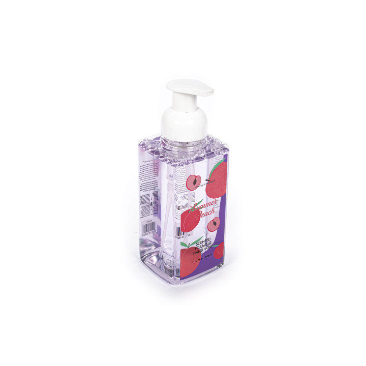 PROMO Distributeur de savon mains moussant 520ml FEELING FRUITY, senteur pêche