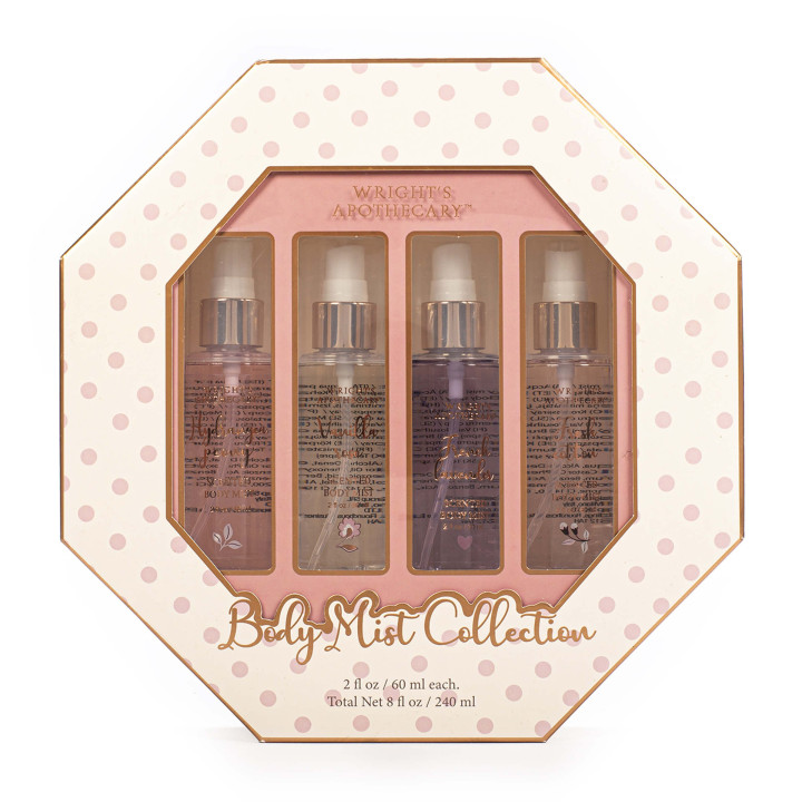 PROMO Coffret 4 brumes pour le corps COSY PINK, 4 senteurs