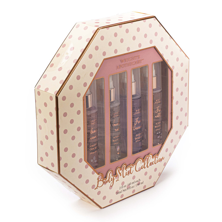 PROMO Coffret 4 brumes pour le corps COSY PINK, 4 senteurs