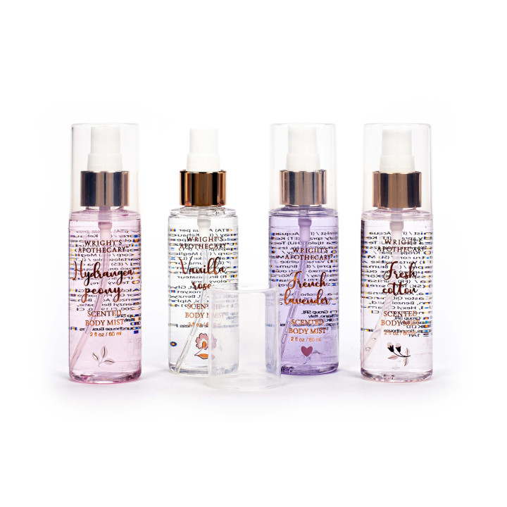 PROMO Coffret 4 brumes pour le corps COSY PINK, 4 senteurs