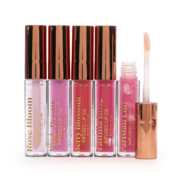 Coffret 5 baumes lèvres infusés & parfumés COSMETIC LEOPARD,5 senteurs