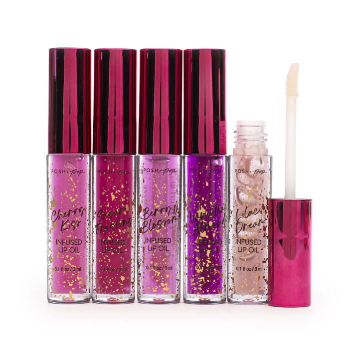 PROMO Coffret 5 baumes lèvres infusés & parfumés COSMETIC LEOPARD, 5 senteurs