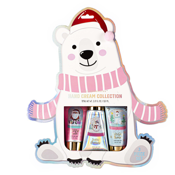 PROMO Coffret 3 crèmes mains Ours STOCKING STUFFER, 3 senteurs
