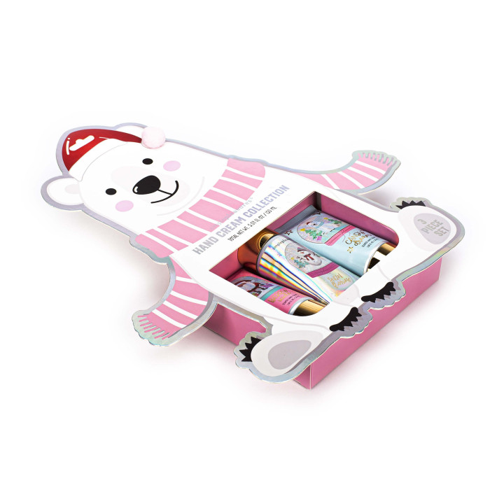 PROMO Coffret 3 crèmes mains Ours STOCKING STUFFER, 3 senteurs