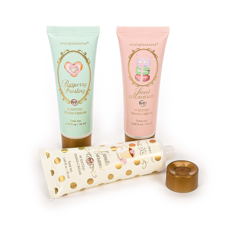 Coffret 3 crèmes mains SWEET PASTELS, 3 senteurs