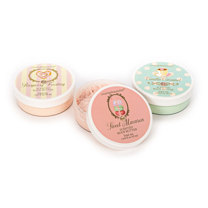 PROMO Coffret Body butter SWEET PASTELS, 3 senteurs