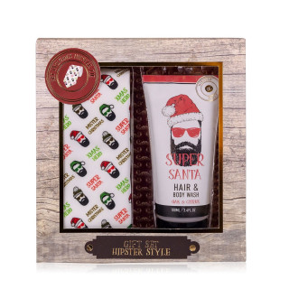 PROMO Coffret douche +cravate HIPSTER STYLE