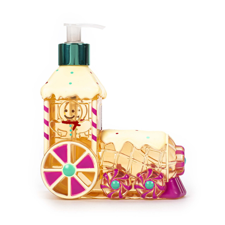 PROMO Distributeur de savon liquide 500ml TRAIN, senteur Frosted Vanilla