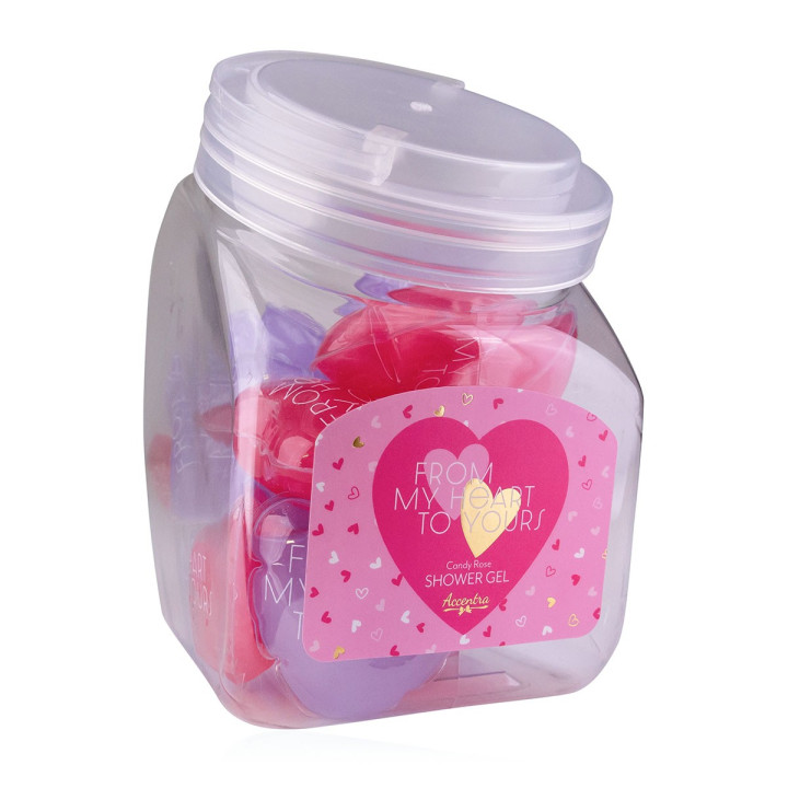 PROMO Berlingots de gel douche 50ml FROM MY HEART TO YOURS, 2couleurs assorties