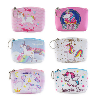 PROMO Portes Monnaie MAGICAL UNICORN (10x7x2 cm), 6 modèles assortis