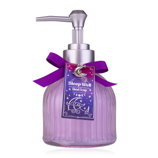 Distributeur savon mains en verre 200ml SLEEP WELL, senteur Lavande & Patchouli