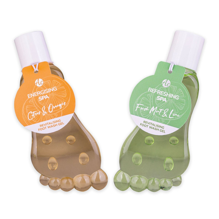 Gel lavant revitalisant pieds SPA COLLECTION, 2 modèles assortis
