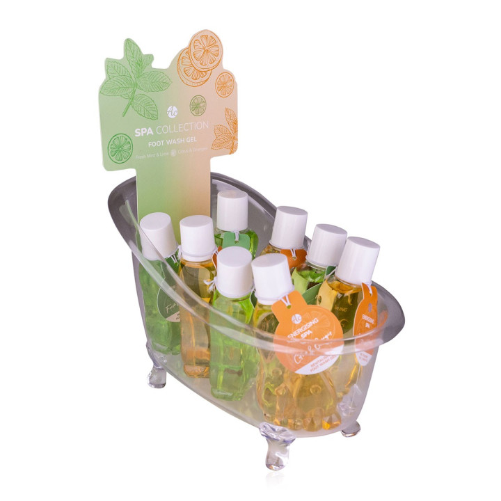 Gel lavant revitalisant pieds SPA COLLECTION, 2 modèles assortis