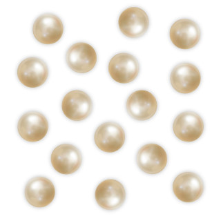 Perle de bain ronde Blanc nacré, Senteur Vanille