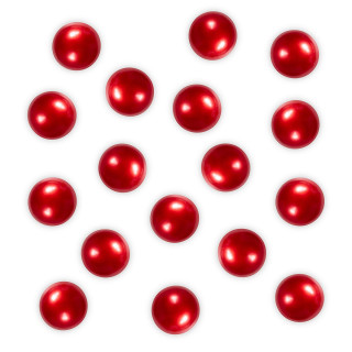 Perle de bain ronde Rouge nacré, Senteur Rose