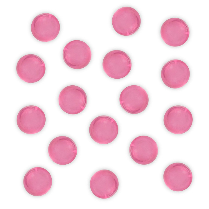 Perle de bain ronde transparent Fushia, Senteur Fleurie