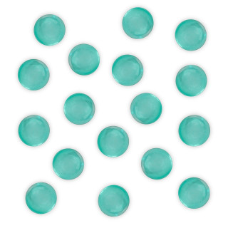 Perle de Bain ronde transparent turquoise, Senteur Marine