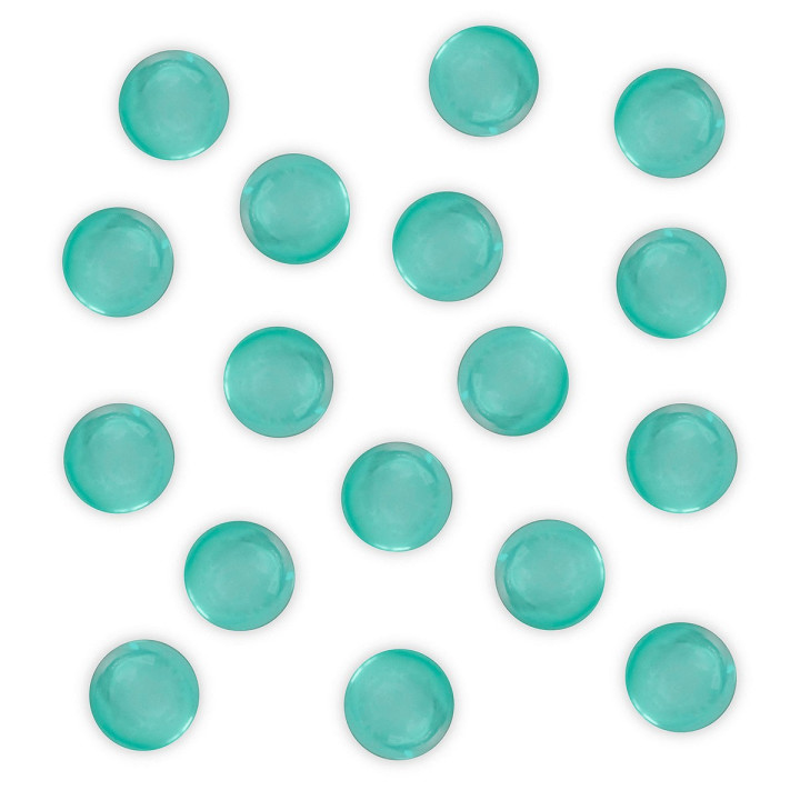 Perle de Bain ronde transparent turquoise, Senteur Marine