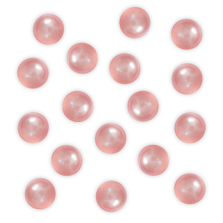 Perle de bain ronde rose nacré, Senteur Rose
