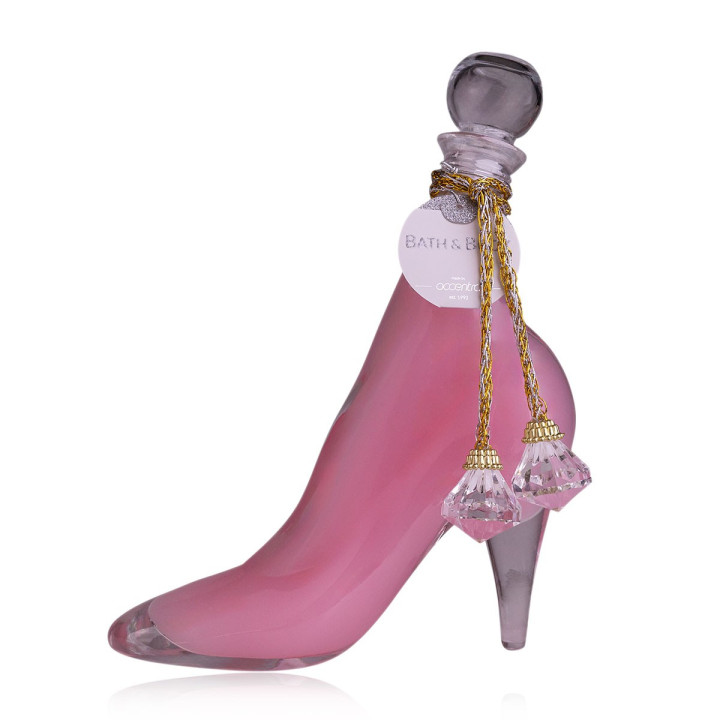 Gel douche & bain moussant CHAUSSURE 350ml, senteur Rose
