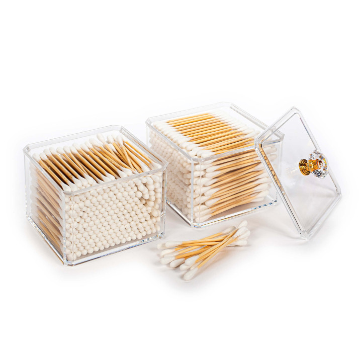 PROMO  Organisateur maquillage 2 niveaux+ cotons tiges TAHARI