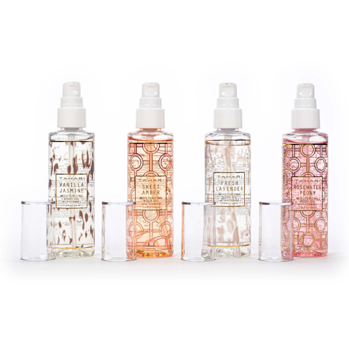 Coffret 4 huiles hydratantes pour le corps TAHARI