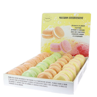 Macarons effervescents 70g, 4 modèles et senteurs assortis
