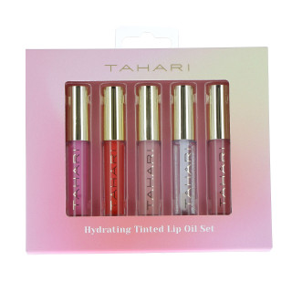 PROMO Coffret 5 huiles teintées pour les lèvres TAHARI