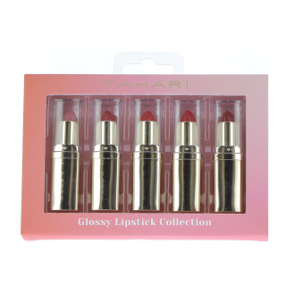 PROMO Coffret 5 rouges à lèvres glossy TAHARI