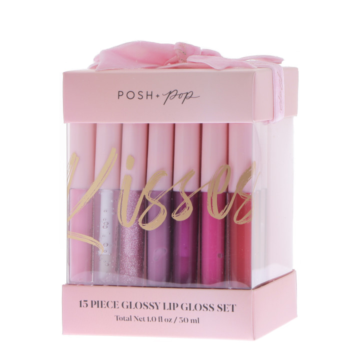 Coffret 15 Lip gloss COSMETIC LEOPARD