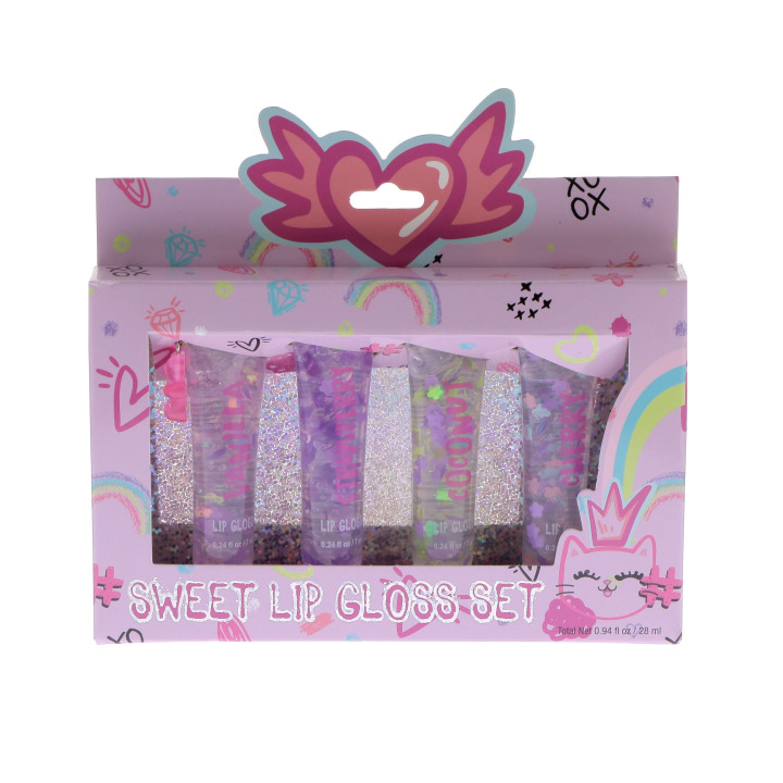 Coffret 4 Lip gloss parfumés DREAM POP,4 senteurs