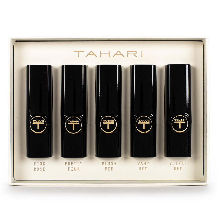 PROMO Coffret 5 rouges à lèvres brillants TAHARI