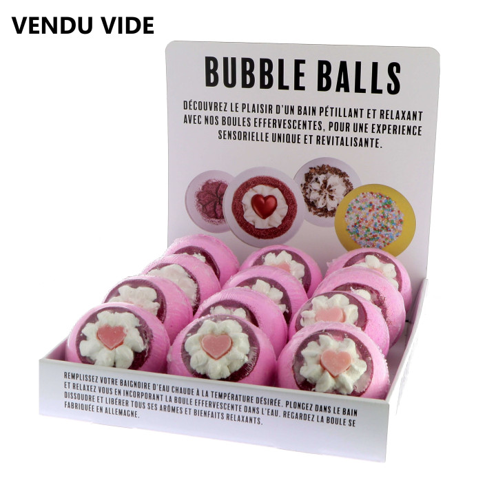 Présentoir 24 Bombes de Bain (30,5x20,5x16 cm) VENDU VIDE