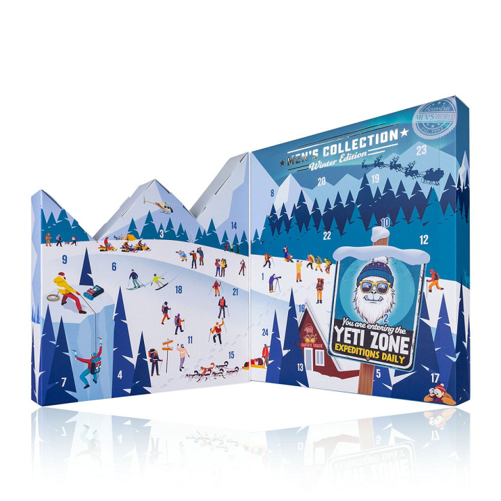 PROMO Calendrier de l'avent cosmétiques homme MEN'S COLLECTION WINTER EDITION