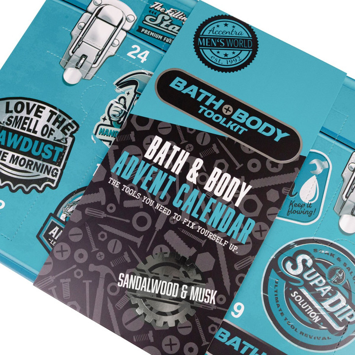 PROMO Calendrier de l'avent cosmétiques homme BATH & BODY TOOLKIT