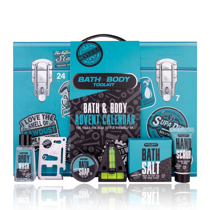 PROMO Calendrier de l'avent cosmétiques homme BATH & BODY TOOLKIT