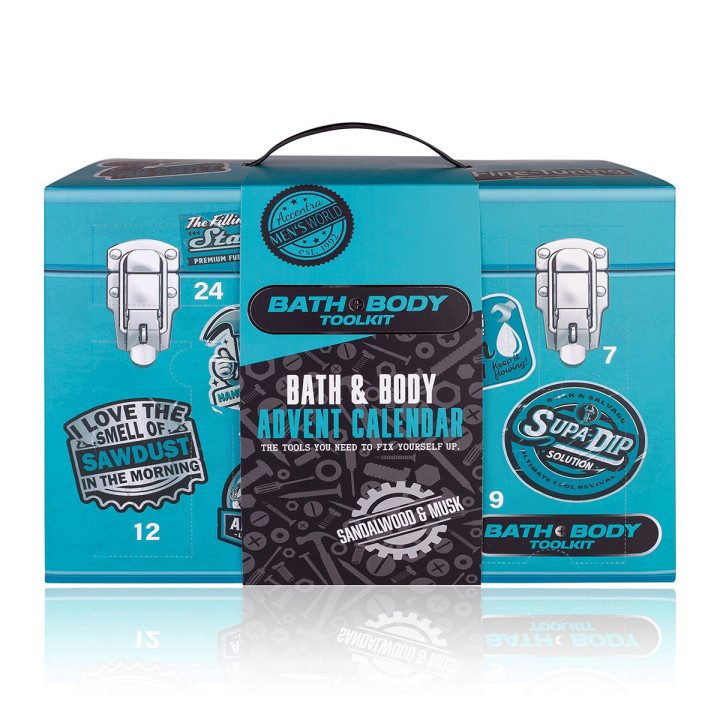 PROMO Calendrier de l'avent cosmétiques homme BATH & BODY TOOLKIT