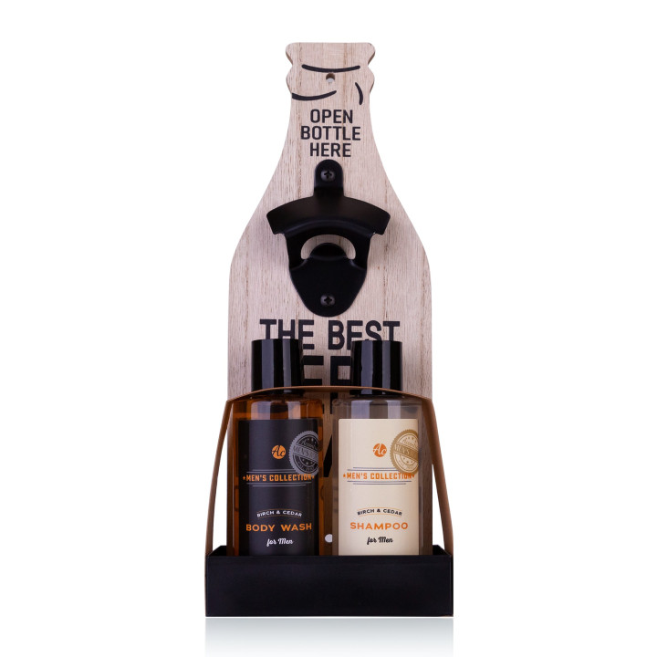 Coffret pour la douche+ ouvre bouteille mural MEN'S COLLECTION