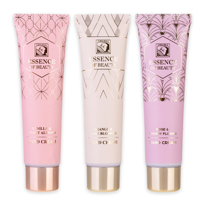Crème mains & ongles ESSENCE OF BEAUTY,3 senteurs assorties