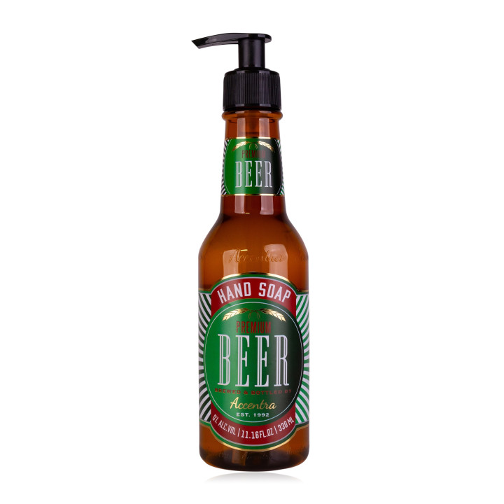 Distributeur savon mains 330ml MEN'S COLLECTION, senteur Bière