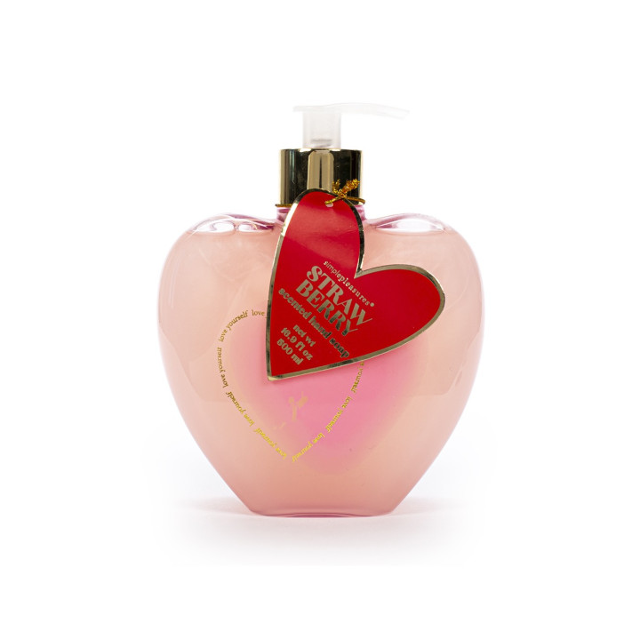 Distributeur savon mains 500ml QUEEN OF HEARTS , senteur Fraise