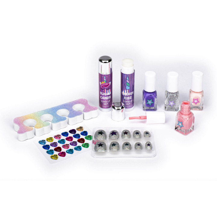 Coffret pour les ongles + baumes lèvres KIDS CUTIES, 3 modèles assortis