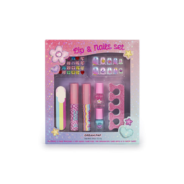 Coffret pour les ongles + baumes lèvres KIDS CUTIES, 3 modèles assortis
