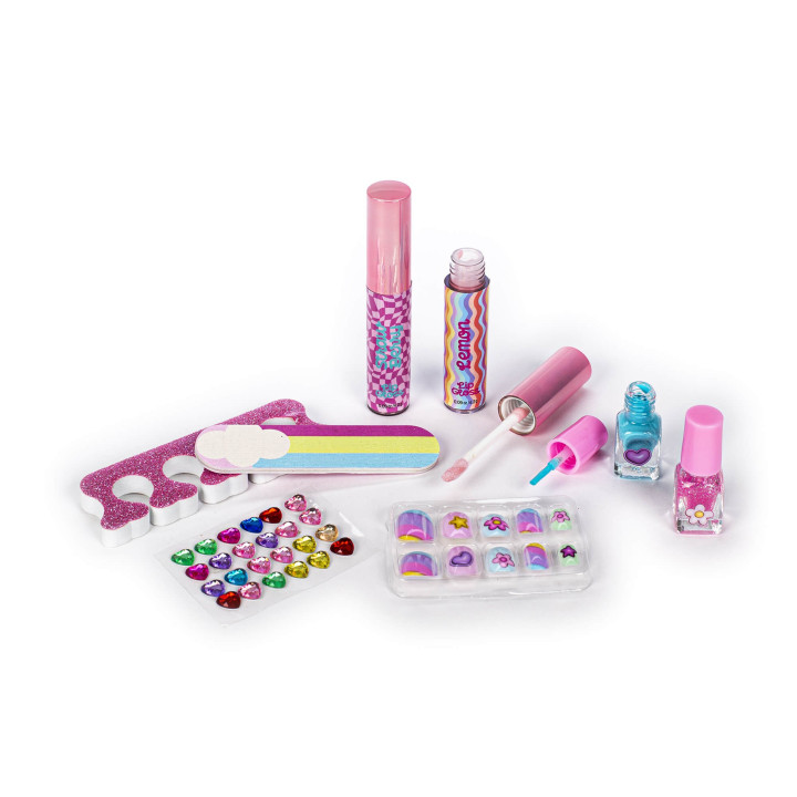 Coffret pour les ongles + baumes lèvres KIDS CUTIES, 3 modèles assortis