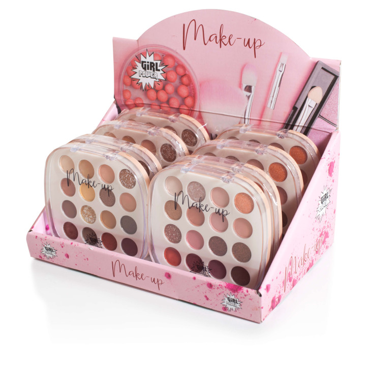 Palette de maquillage 16 couleurs,2 modèles assortis