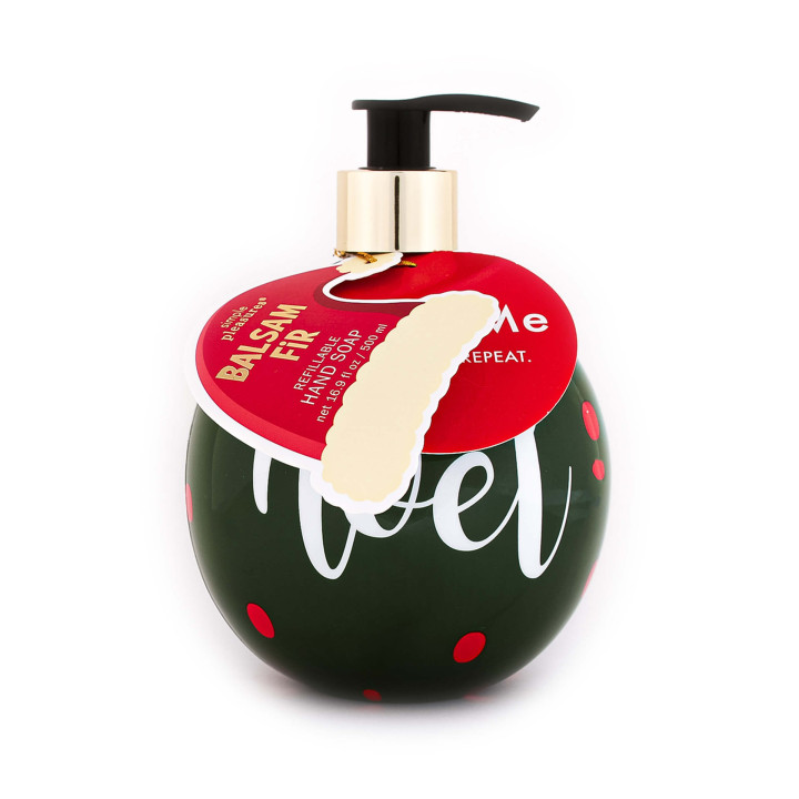 PROMO Distributeur de savon liquide 500ml BOULE, 3 modèles/senteurs assortis