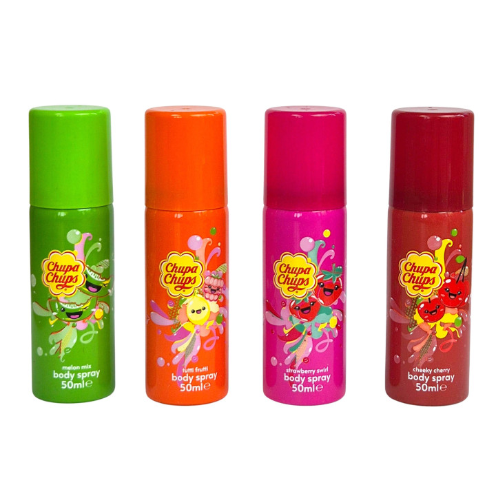 Coffret 4 Déodorants CHUPA CHUPS, 4 senteurs